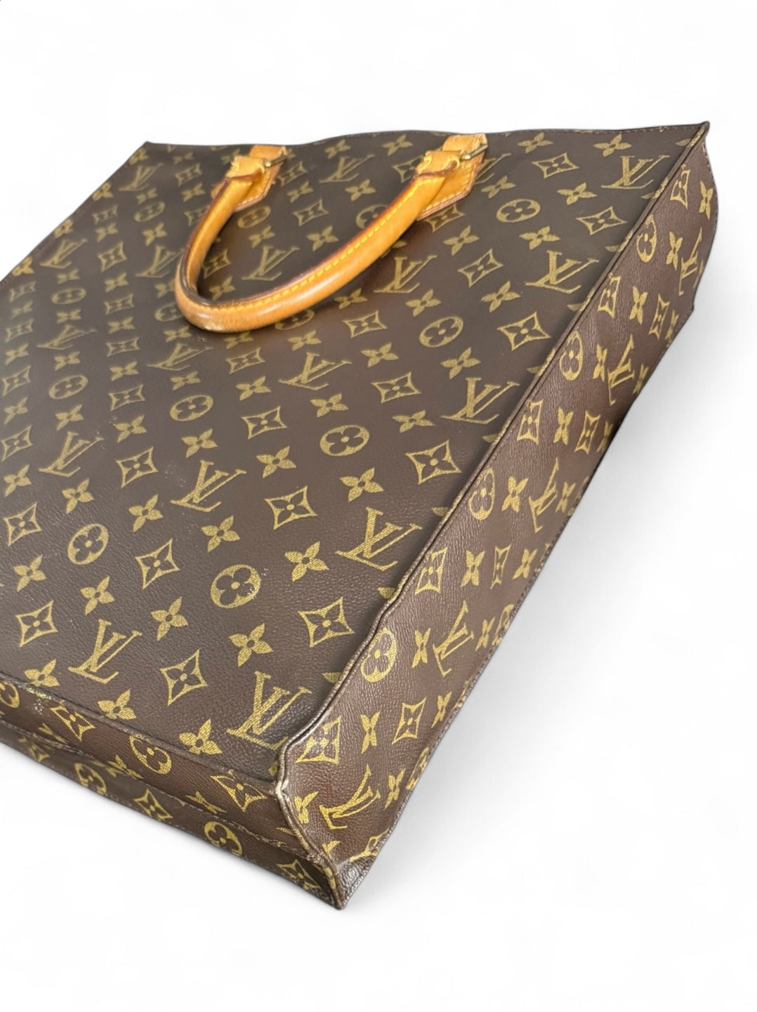 Louis Vuitton Sac Plat Handtasche Tote Bag Shopper Monogram Braun
