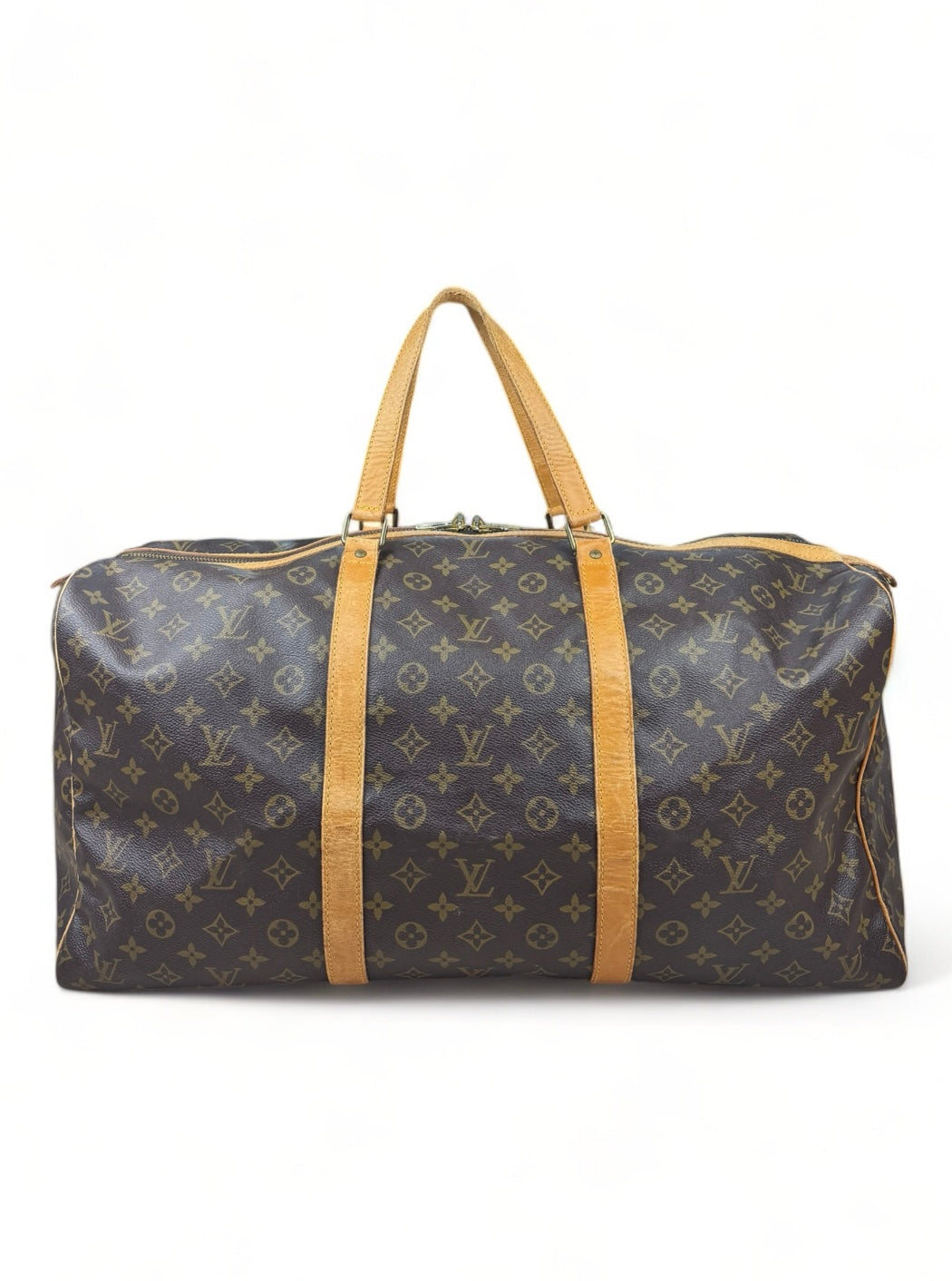 Louis Vuitton Sac Souple 55 Reisetasche Weekender Keepall Monogram Braun