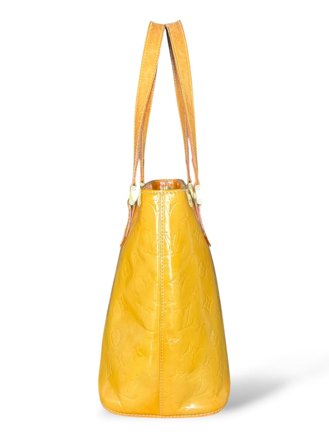 Louis Vuitton Houston Handtasche Vernis Monogram Gelb