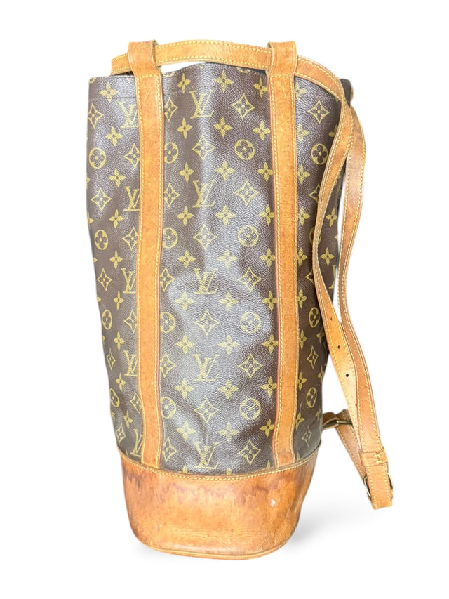 Louis Vuitton Randonnee GM Rucksack Tasche Monogram Braun