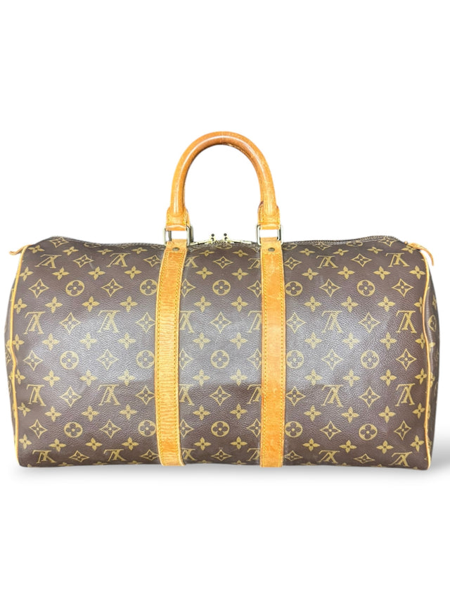 Louis Vuitton Keepall 45 Reisetasche Weekender Tasche Monogram Braun
