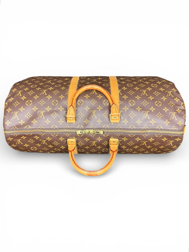 Louis Vuitton Keepall 55 Reisetasche Weekender Tasche Monogram Braun
