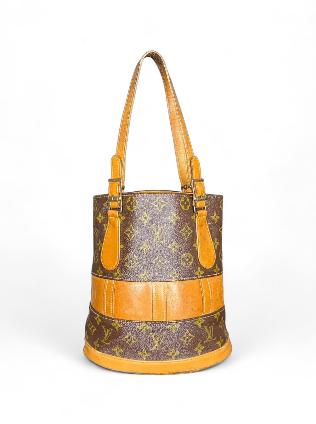 Louis Vuitton Bucket PM Mini Handtasche French Company USA Monogram Braun
