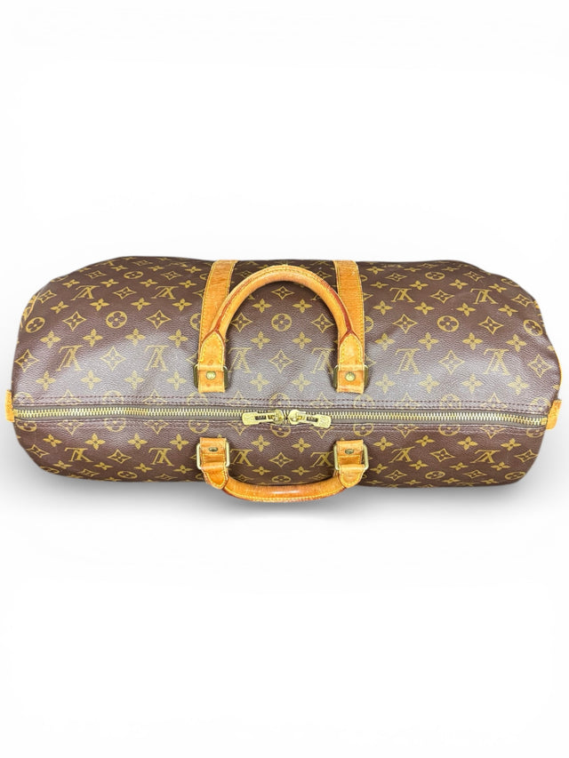 Louis Vuitton Keepall 50 Reisetasche Weekender Tasche Monogram Braun
