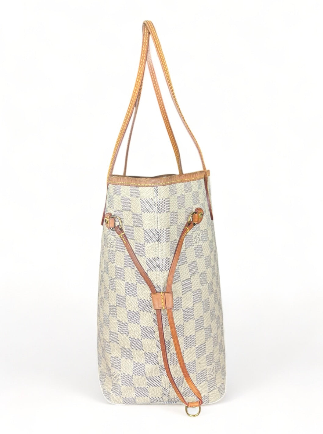 Louis Vuitton Neverfull MM Handtasche Shopper Damier Azur