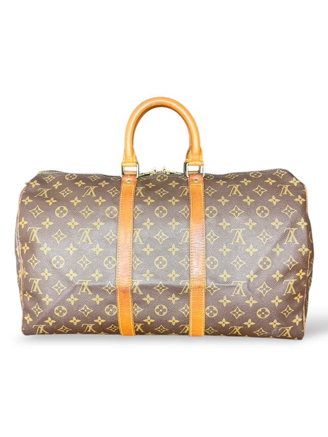 Louis Vuitton Keepall 45 Reisetasche Weekender Tasche Monogram Braun