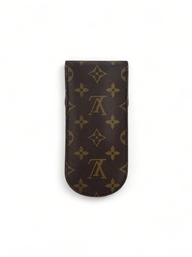 Louis Vuitton Brillenetui Brillencase Stiftetui Monogram Braun