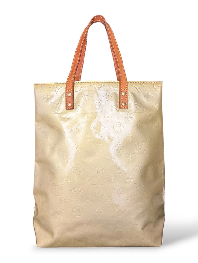 Louis Vuitton Reade MM Handtasche Vernis Monogram Grün