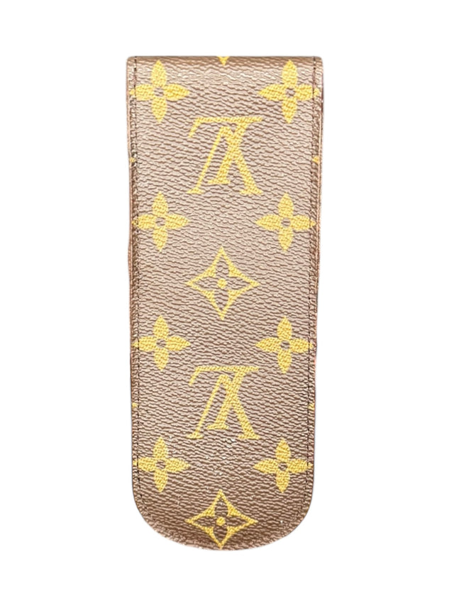 Louis Vuitton Brillenetui Brillencase Stiftetui Monogram Braun