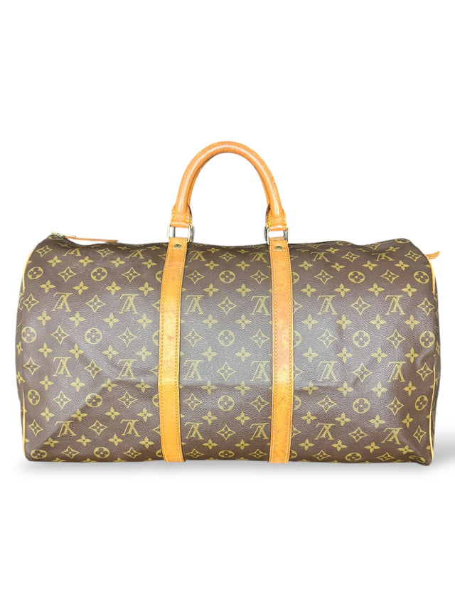 Louis Vuitton Keepall 50 Reisetasche Weekender Tasche Monogram Braun