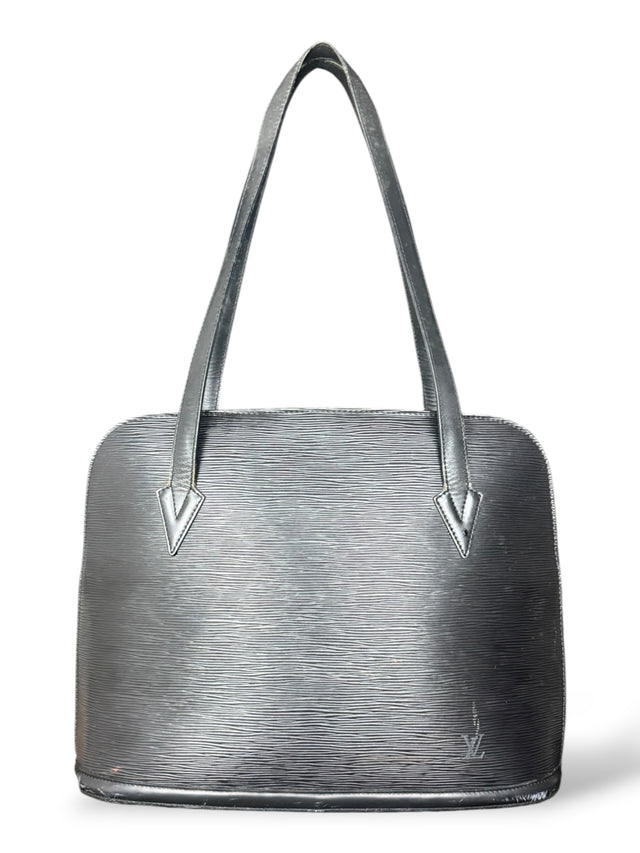 Louis Vuitton Lussac Handtasche Shopper Epi Leder Schwarz