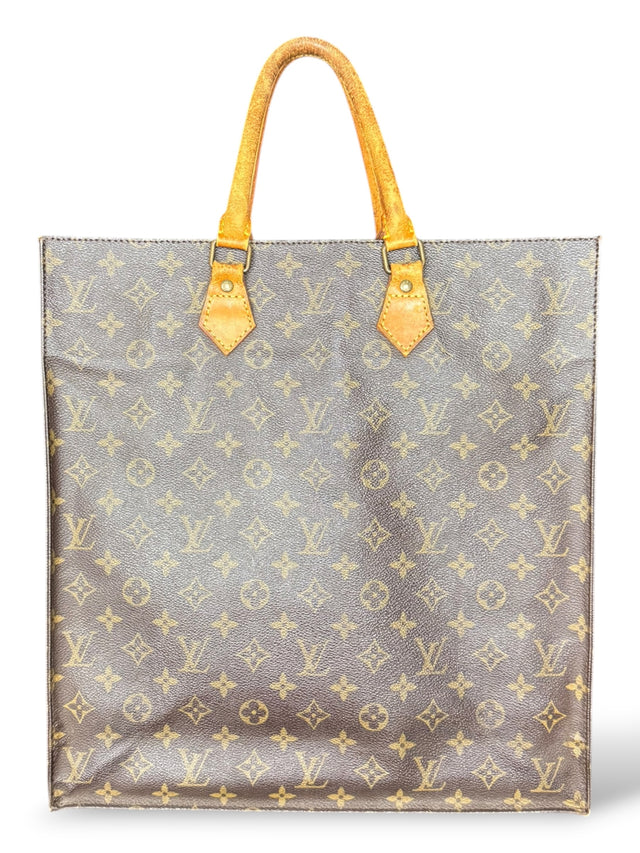 Louis Vuitton Sac Plat Handtasche Tote Bag Shopper Monogram Braun