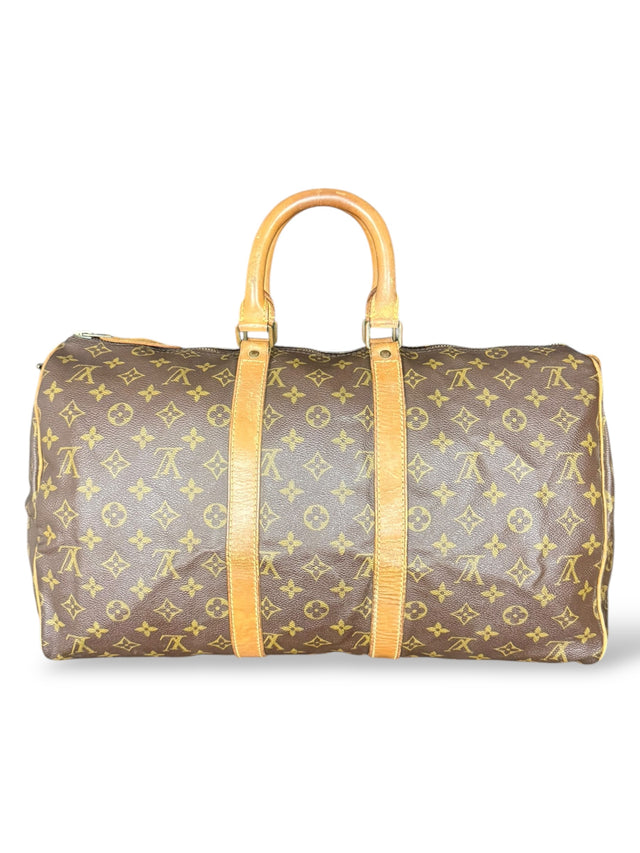 Louis Vuitton Keepall 45 Reisetasche Weekender Tasche Monogram Braun