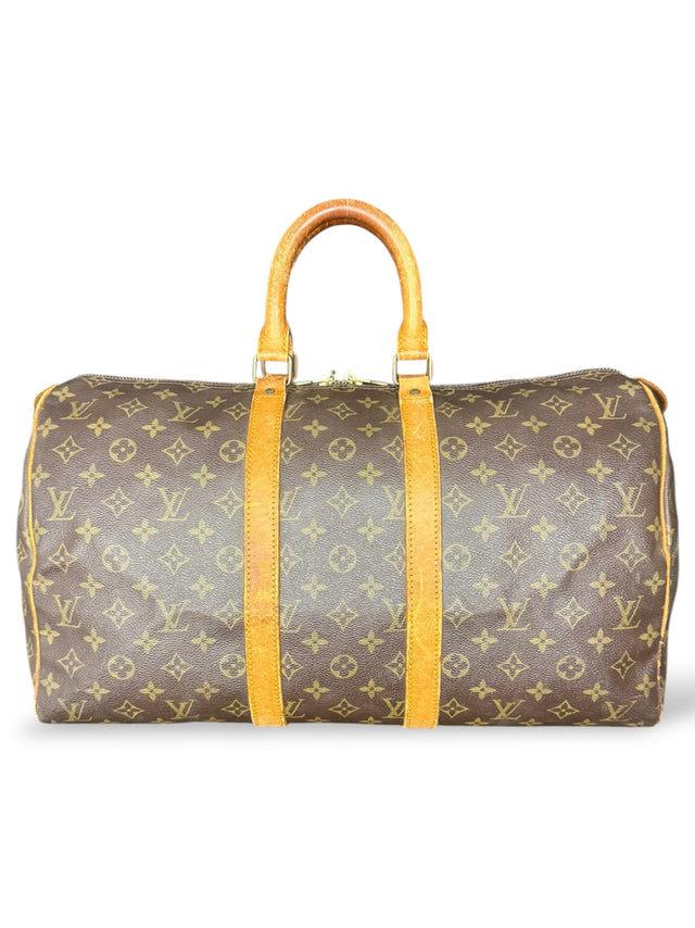 Louis Vuitton Keepall 45 Reisetasche Weekender Tasche Monogram Braun