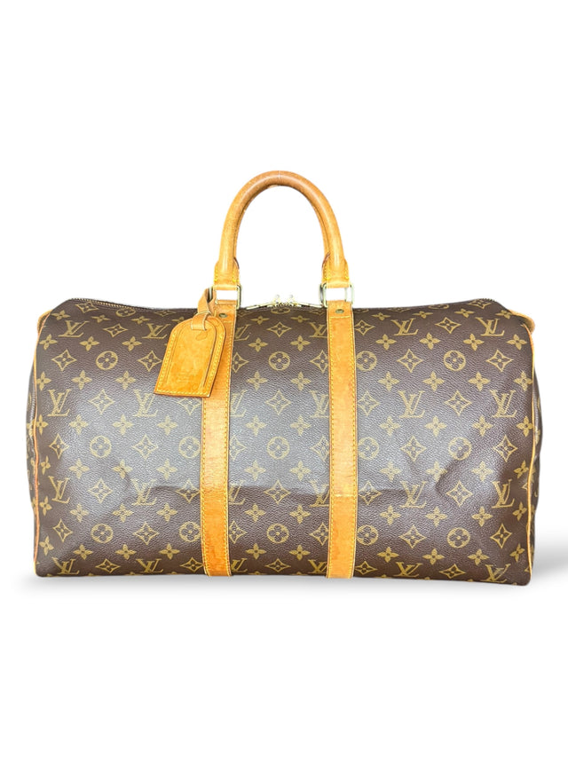 Louis Vuitton Keepall 45 Reisetasche Weekender Tasche Monogram Braun
