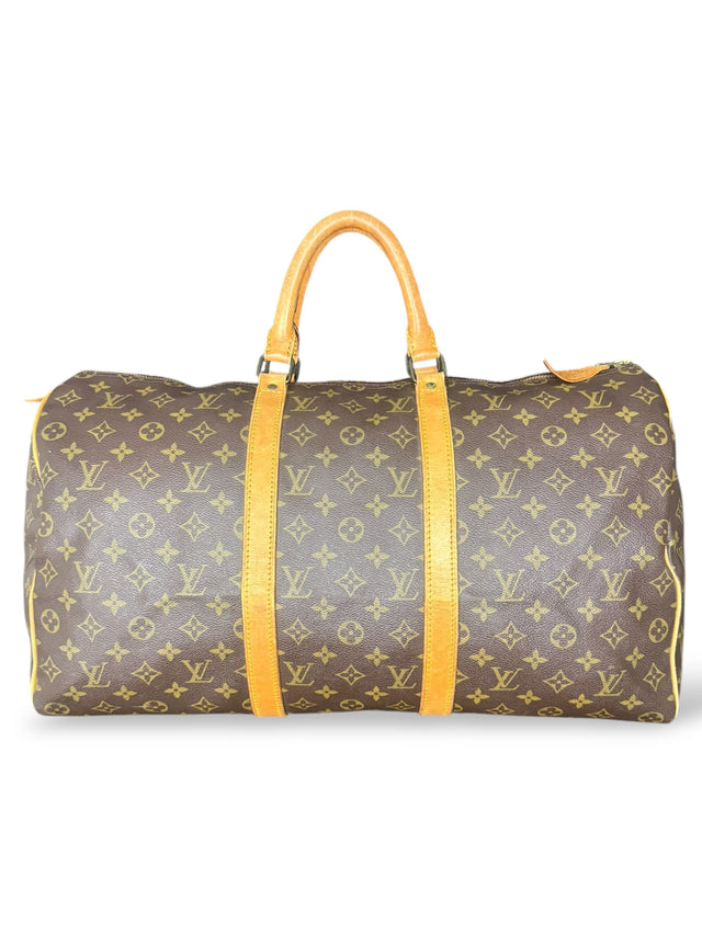 Louis Vuitton Keepall 50 Reisetasche Weekender Tasche Monogram Braun