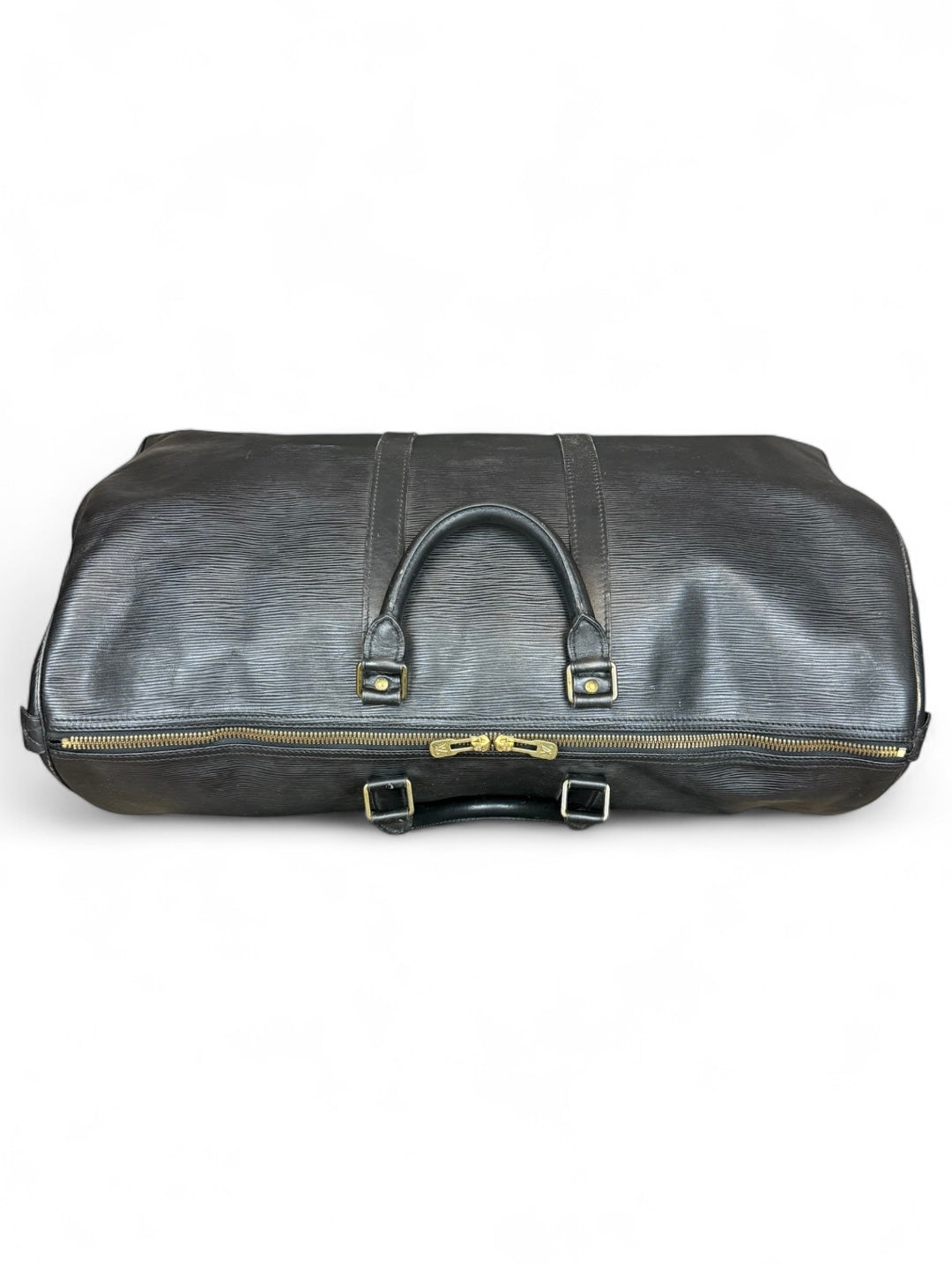 Louis Vuitton Keepall 55 Reisetasche Weekender Tasche Epi Leder Schwarz