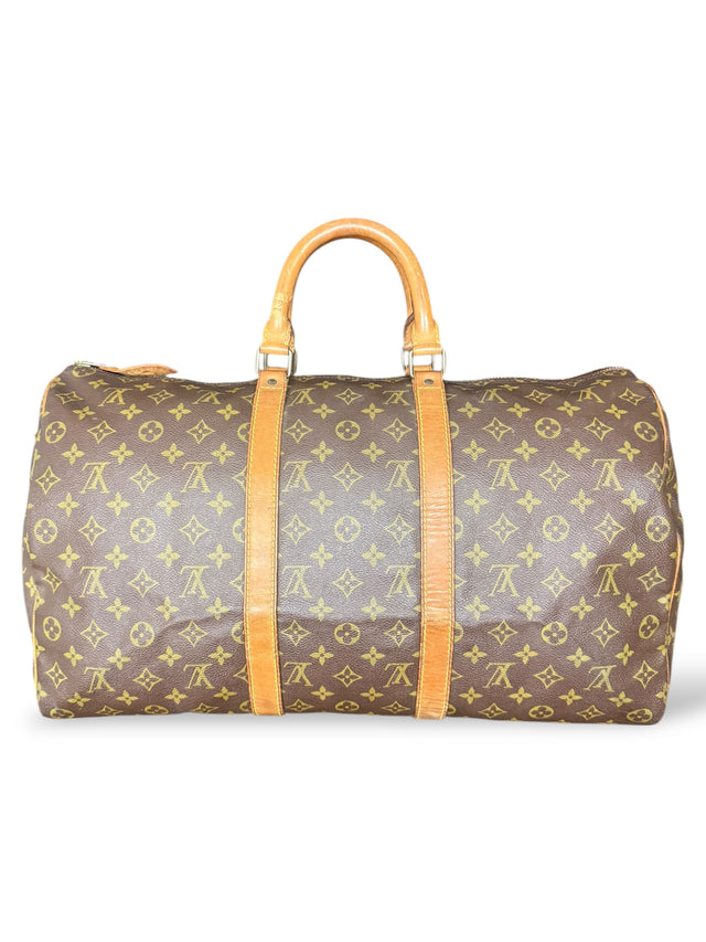 Louis Vuitton Keepall 50 Reisetasche Weekender Tasche Monogram Braun