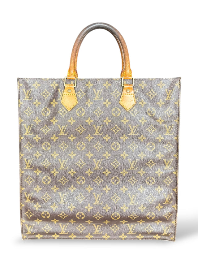 Louis Vuitton Sac Plat Handtasche Tote Bag Shopper Monogram Braun