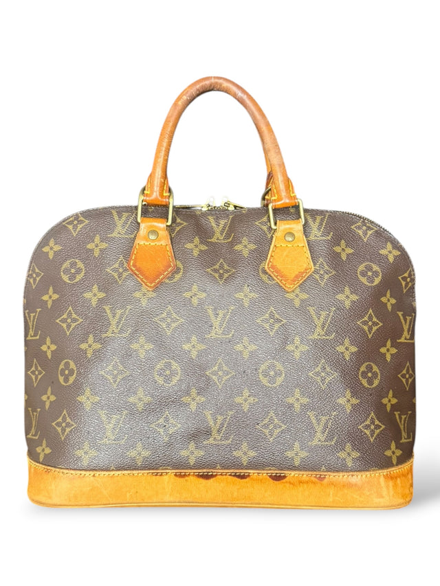 Louis Vuitton Alma Handtasche Tasche Monogram Braun