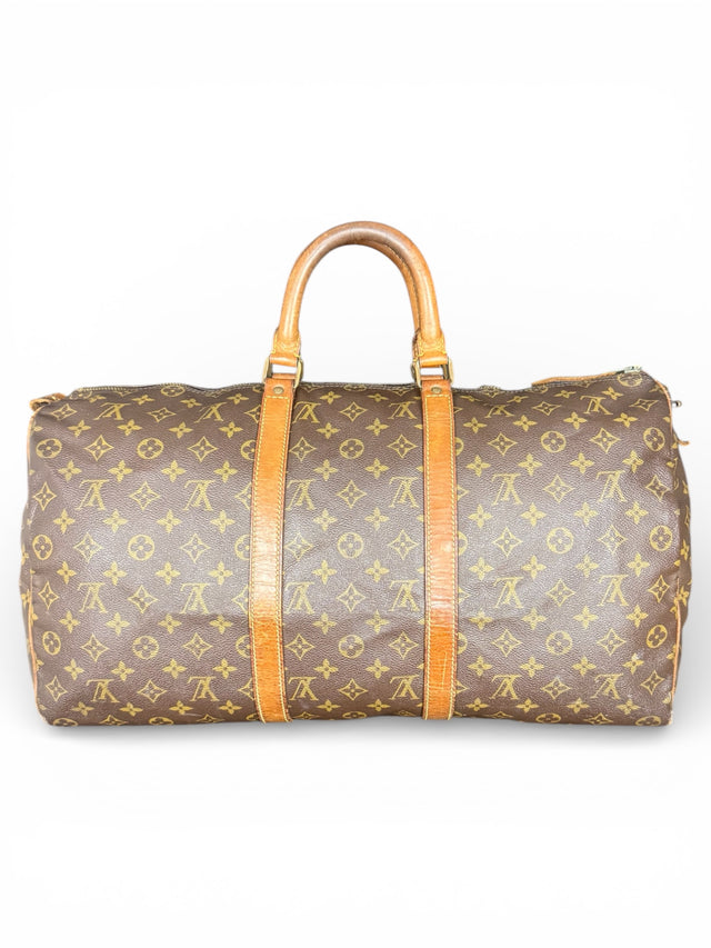 Louis Vuitton Keepall 50 Reisetasche Weekender Tasche Monogram Braun