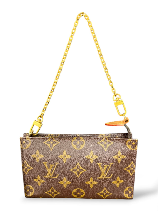 Louis Vuitton Pochette Accessoires Handtasche Baguette Monogram Braun