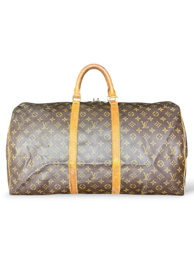 Louis Vuitton Keepall 55 Reisetasche Weekender Tasche Monogram Braun