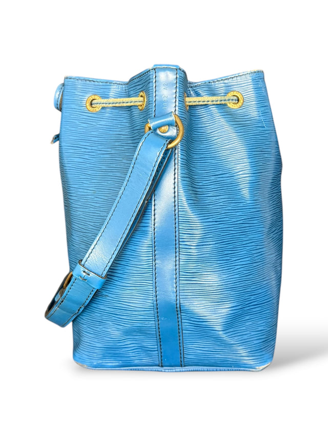 Louis Vuitton Sac Noe Petit Handtasche Epi Leder Blau