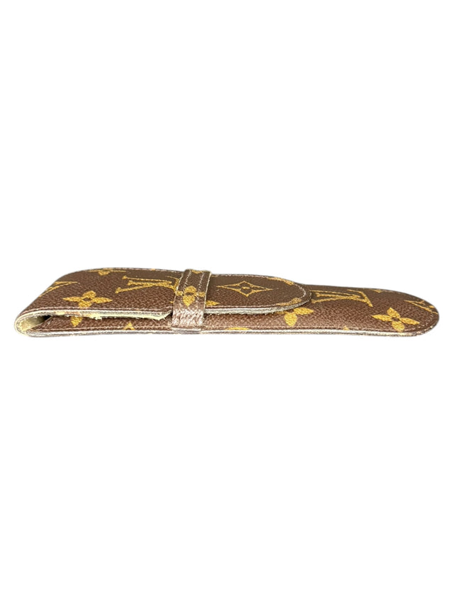 Louis Vuitton Brillenetui Brillencase Stiftetui Monogram Braun