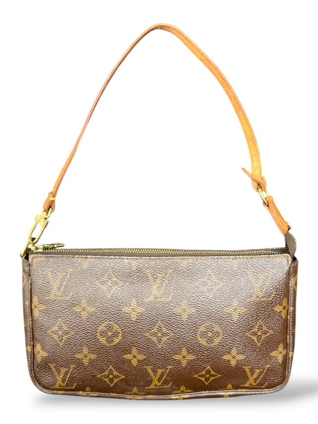 Louis Vuitton Pochette Accessoires Handtasche Monogram Braun