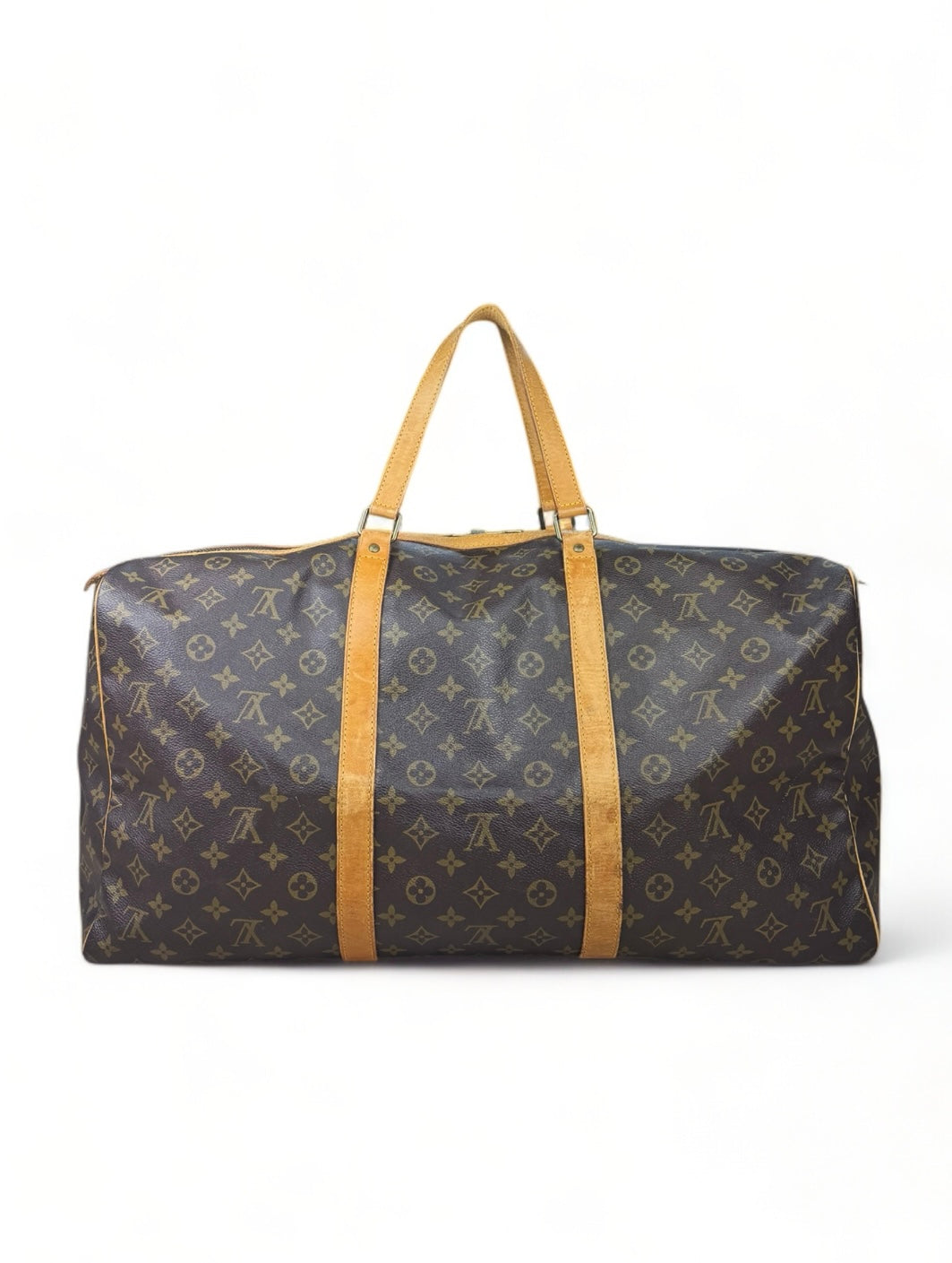 Louis Vuitton Sac Souple 55 Reisetasche Weekender Keepall Monogram Braun