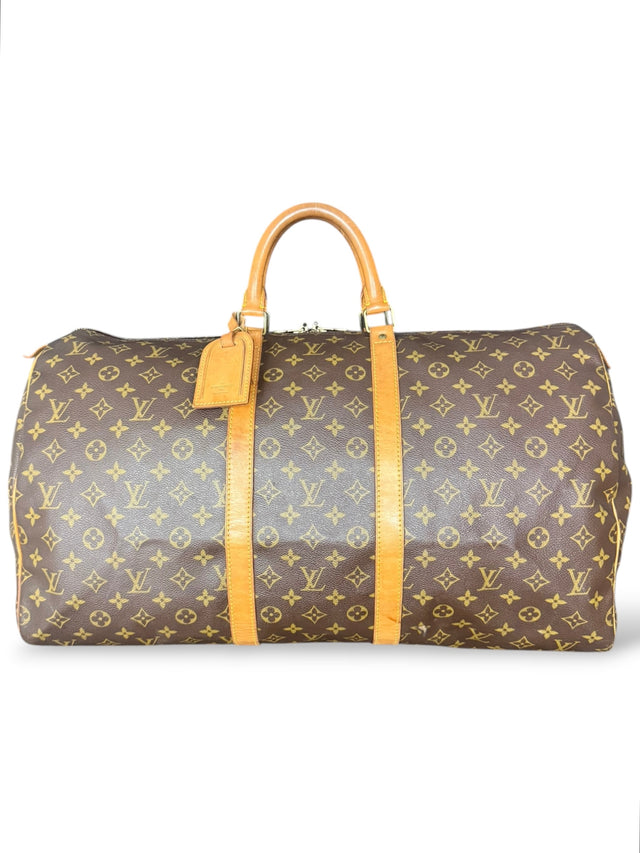 Louis Vuitton Keepall 55 Reisetasche Weekender Tasche Monogram Braun