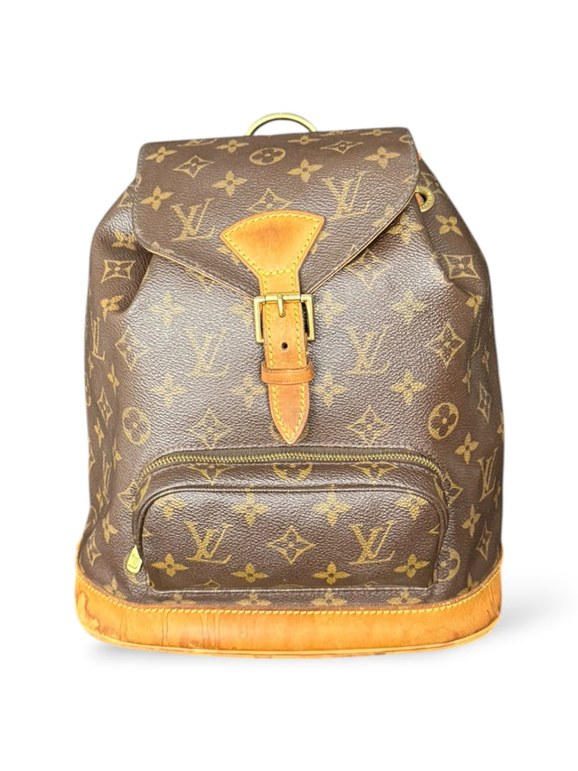 Louis Vuitton Montsouris MM Rucksack Tasche Monogram Braun