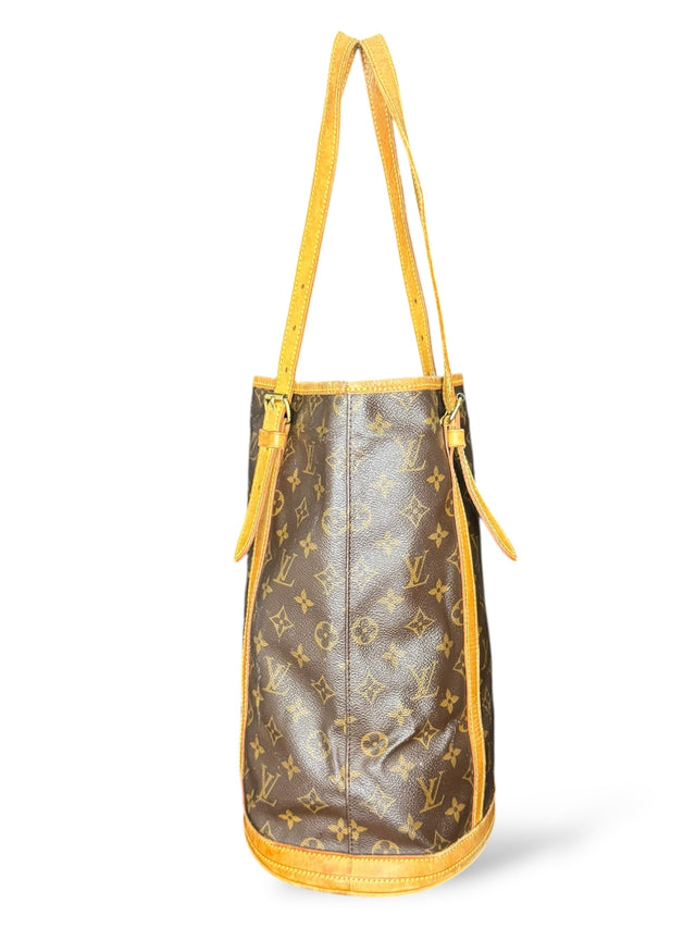 Louis Vuitton Bucket GM Handtasche Shopper Monogram Braun