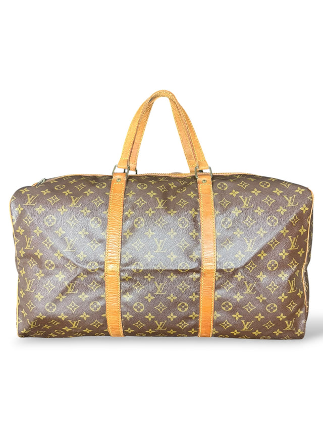 Louis Vuitton Sac Souple 55 Reisetasche Weekender Keepall Monogram Braun