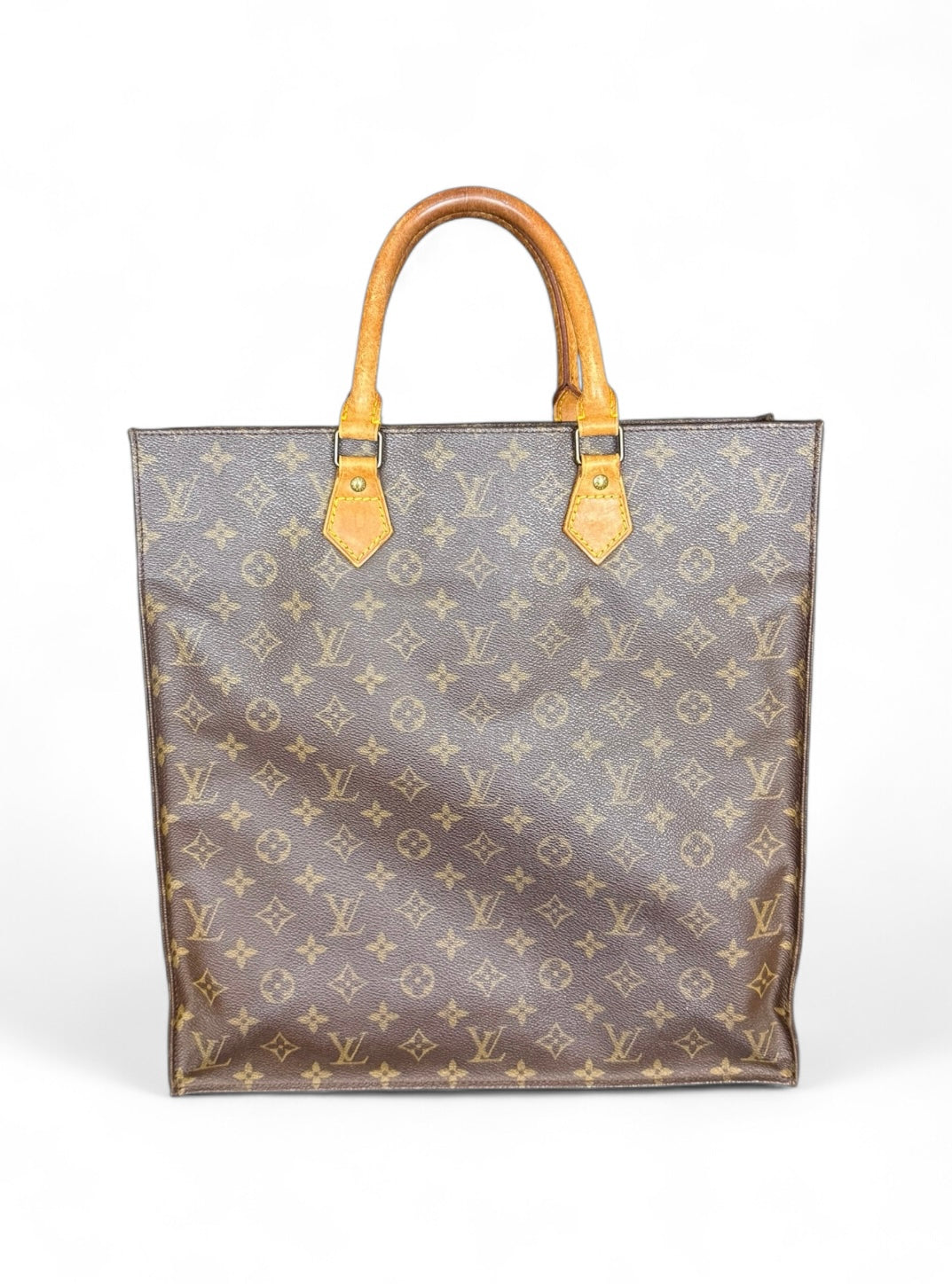 Louis Vuitton Sac Plat Handtasche Tote Bag Shopper Monogram Braun