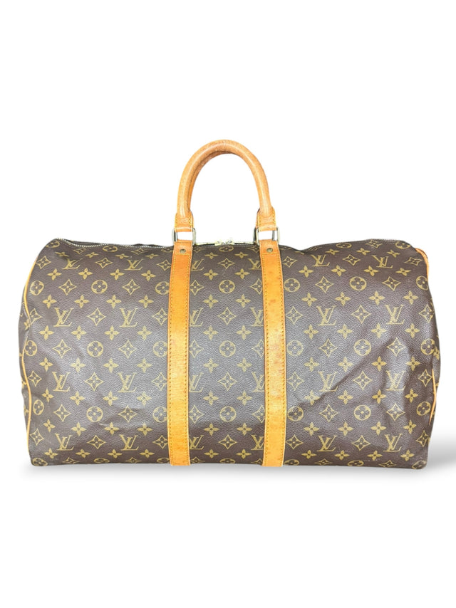 Louis Vuitton Keepall 50 Reisetasche Weekender Tasche Monogram Braun
