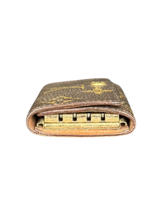 Louis Vuitton Schlüsseletui Monogram Braun 4 Schlüssel Keyholder