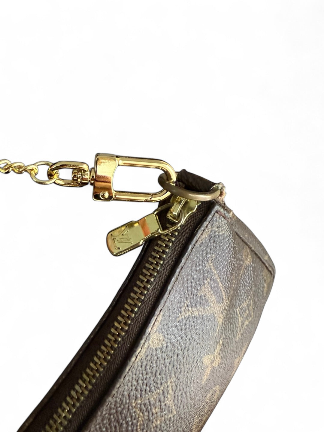 Louis Vuitton Pochette Accessoires Handtasche Monogram Braun