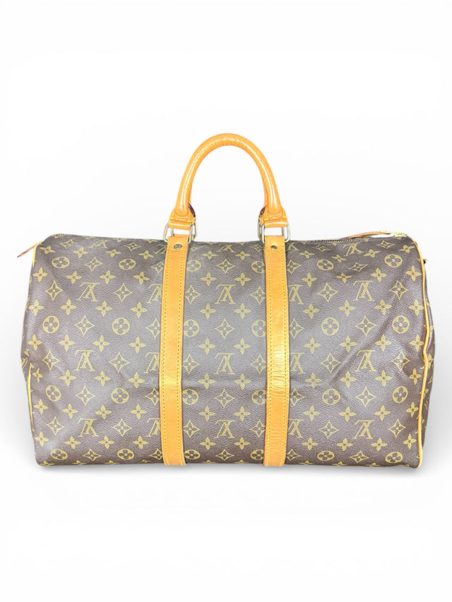 Louis Vuitton Keepall 45 Reisetasche Weekender Tasche Monogram Braun