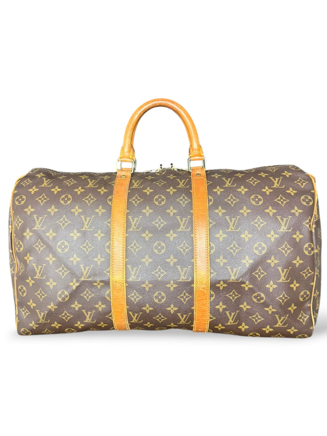 Louis Vuitton Keepall 50 Reisetasche Weekender Tasche Monogram Braun