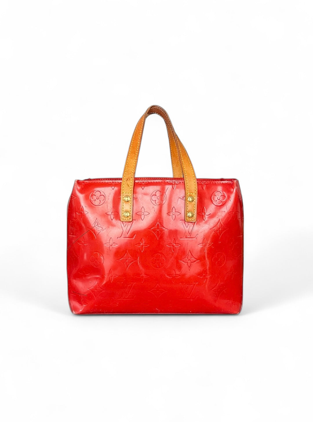 Louis Vuitton Reade PM Handtasche Vernis Monogram Rot