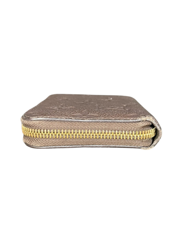 Louis Vuitton Zippy Empreinte Geldbeutel Geldbörse Portemonnaie Braun