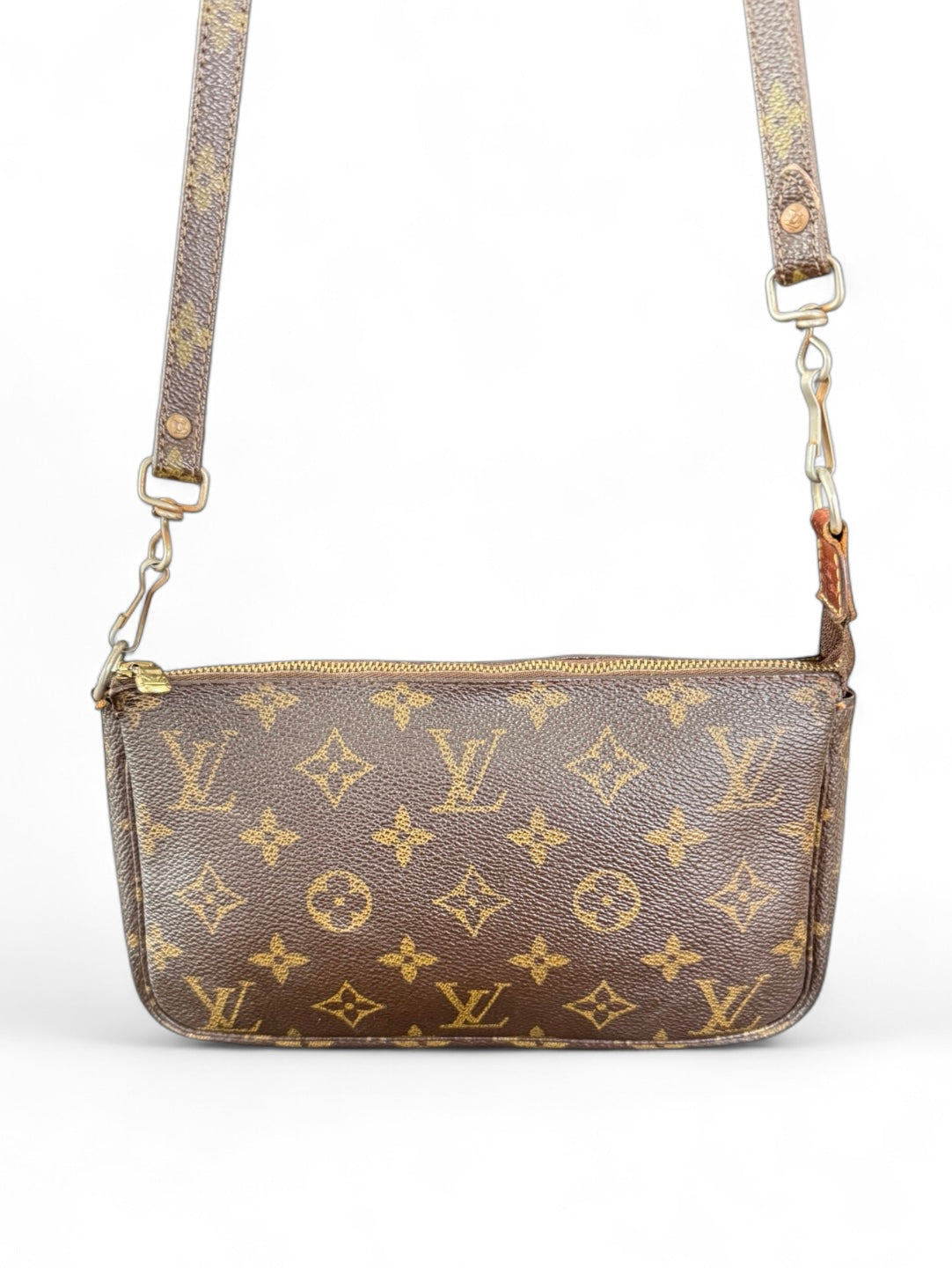 Louis Vuitton Pochette Accessoires Handtasche Monogram Braun