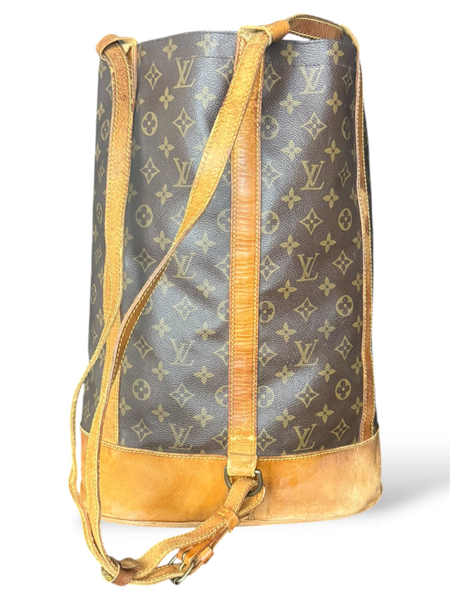 Louis Vuitton Randonnee GM Rucksack Tasche Monogram Braun