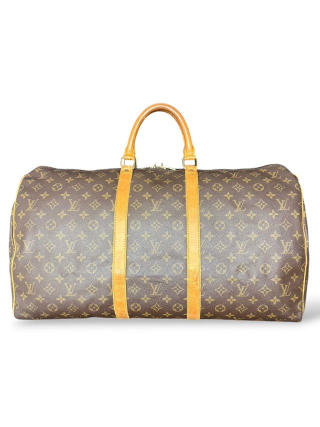 Louis Vuitton Keepall 55 Reisetasche Weekender Tasche Monogram Braun