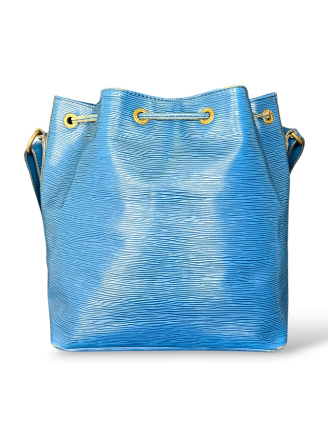 Louis Vuitton Sac Noe Petit Handtasche Epi Leder Blau
