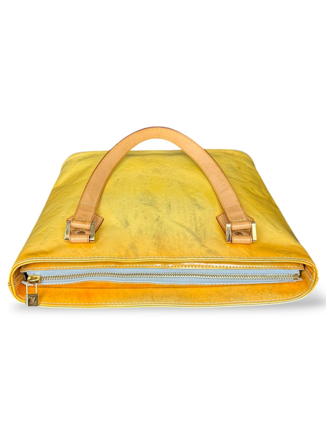 Louis Vuitton Houston Handtasche Vernis Monogram Gelb