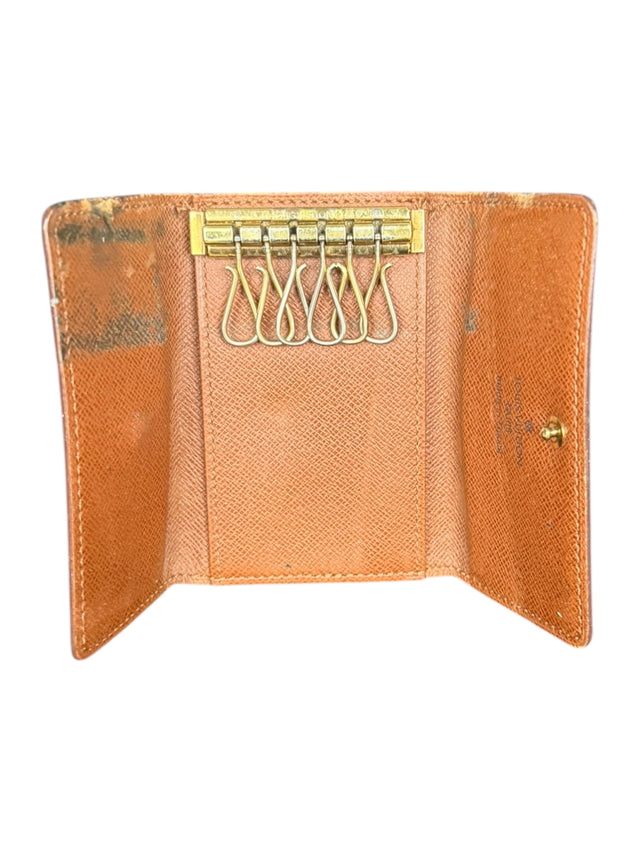 Louis Vuitton Schlüsseletui Monogram Braun 6 Schlüssel Keyholder