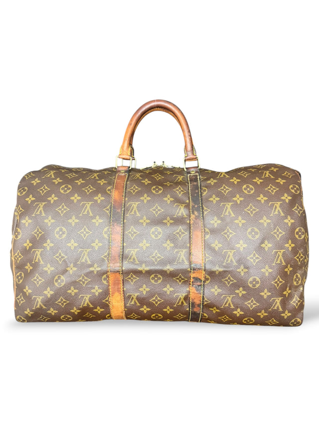 Louis Vuitton Keepall 50 Reisetasche Weekender Tasche Monogram Braun